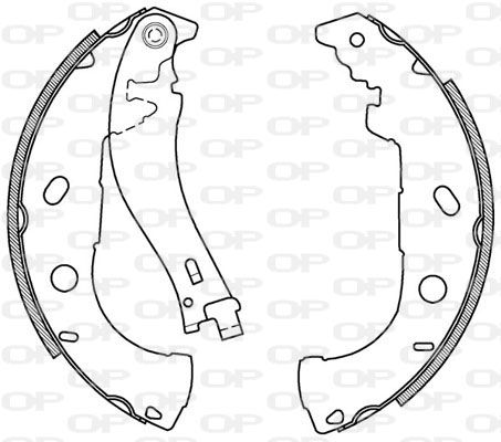 OPEN PARTS Комплект тормозных колодок BSA2022.00